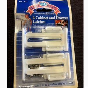 Vintage stock 1993 Baby King 4 Drawer And Cabinet Latches Regent Babies New NIP